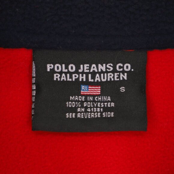 VINTAGE RALPH LAUREN POLO JEANS CO. Men's Quarter-Zip Fleece Pullover Size S - Picture 5 of 5